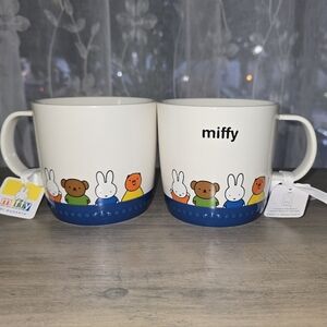 NWT Miffy and Friends White & Blue Mug Set VHT